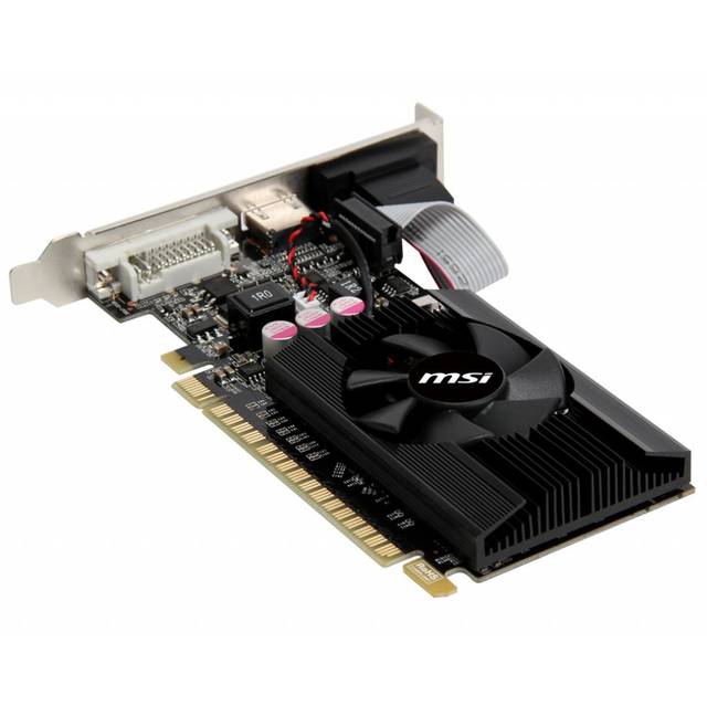 NEW MSI NVIDIA GeForce GT610 2GB DDR3 VGA/DVI/HDMI Low Profile PCI-E ...